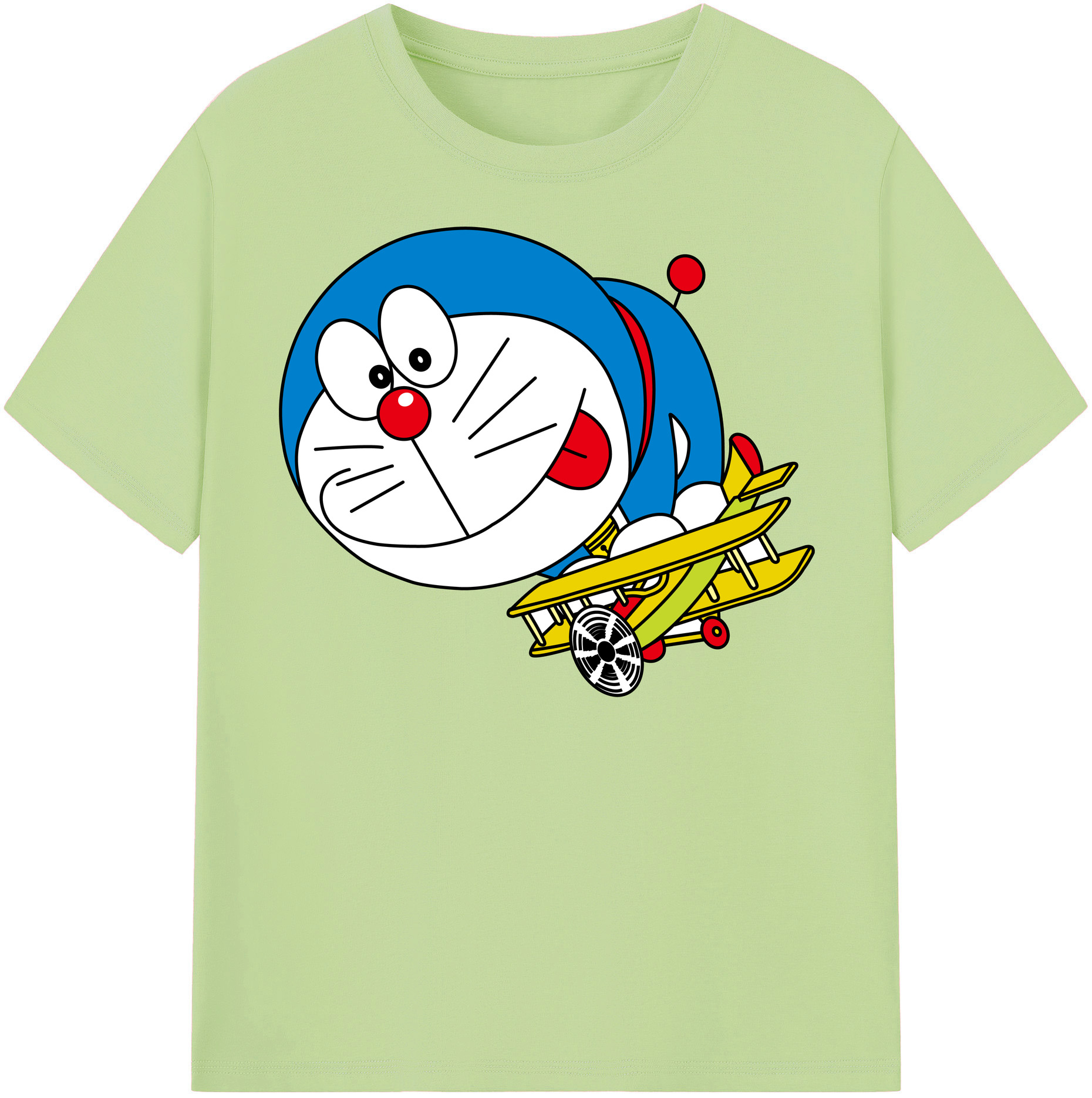 （画像用） ドラえもん Doraemon 綿100％半袖Tシャツ（フロントプリント）
